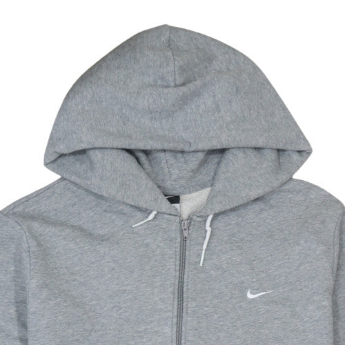 Nike Men's Grey Full Zip Hooded Sweatshirt 2XL Regular Fit