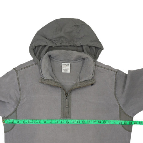 Timberland Men's Grey XL 1/4 Zip Hoodie Regular Fit Cotton
