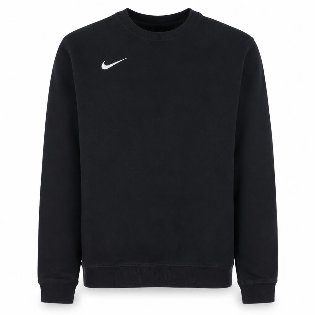 Front view of Nike Men's Black Pullover Sweatshirt Crew Neck Regular Fit M