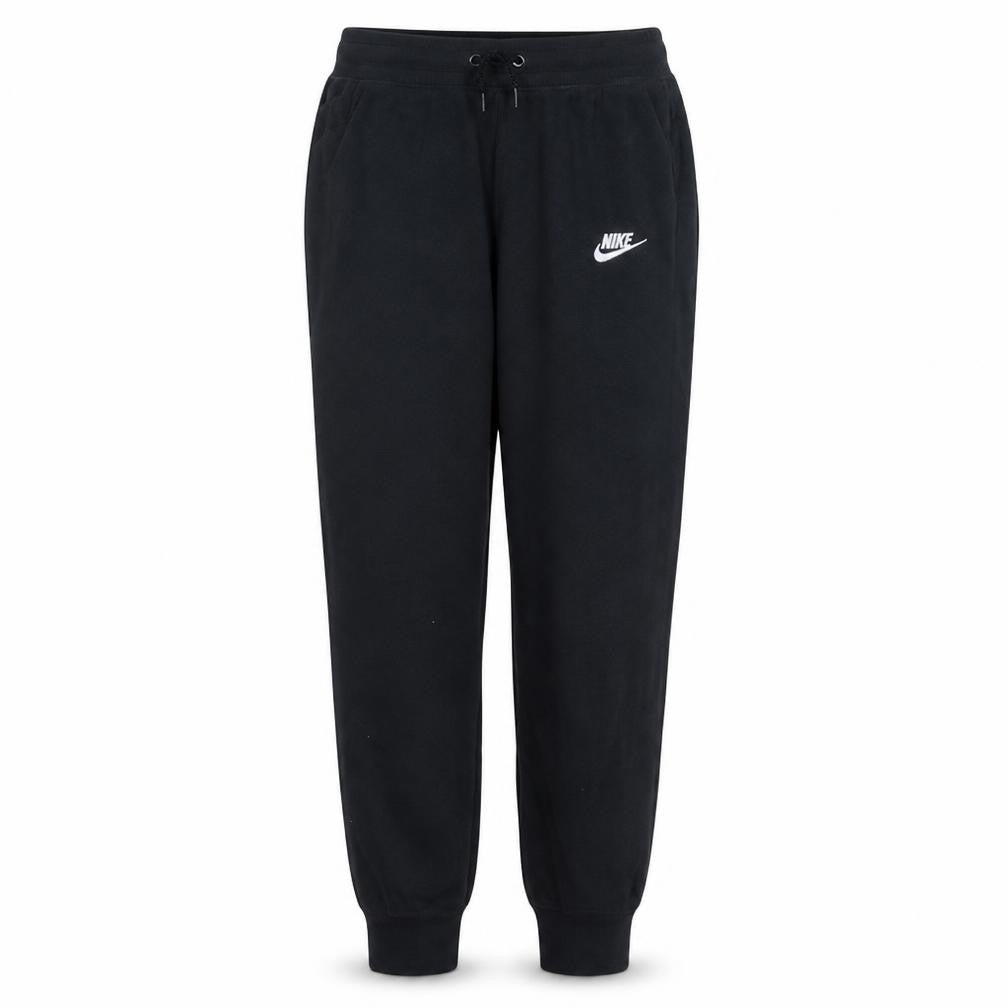 Front view of Nike women’s black xs jogger sweatpants with drawstring waist