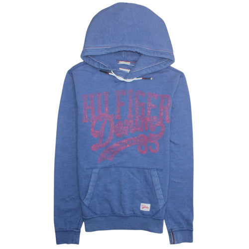 Hilfiger Denim Men's Blue Pullover Hoodie Size S Classic Graphic