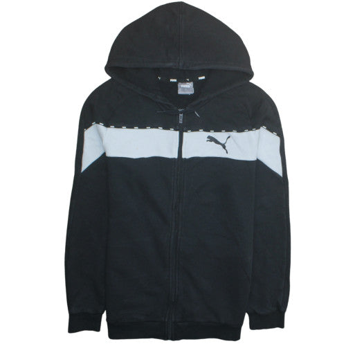 Puma Men’s Black Full Zip Hoodie Size S Regular Fit Sportswear