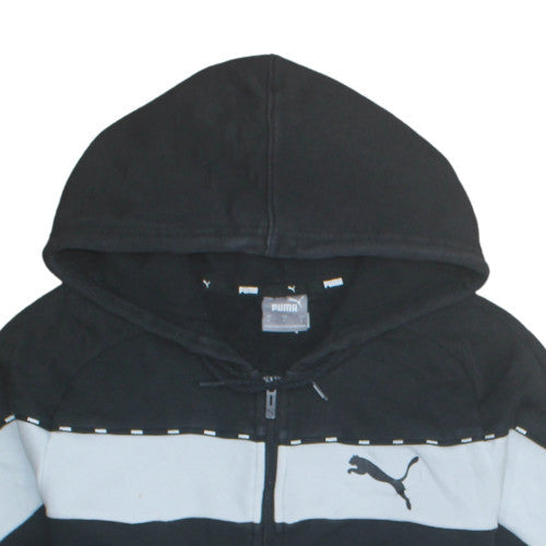Puma Men’s Black Full Zip Hoodie Size S Regular Fit Sportswear