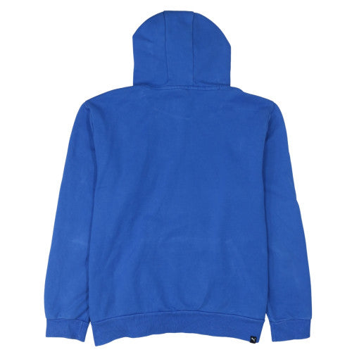 Puma Men's Blue Pullover Hoodie L Fleece Graphic Sportswear