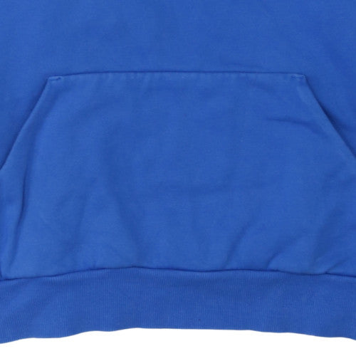 Puma Men's Blue Pullover Hoodie L Fleece Graphic Sportswear