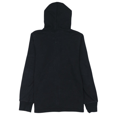 Adidas Boys Black Full Zip Hoodie Size 160cm Classic Sportswear