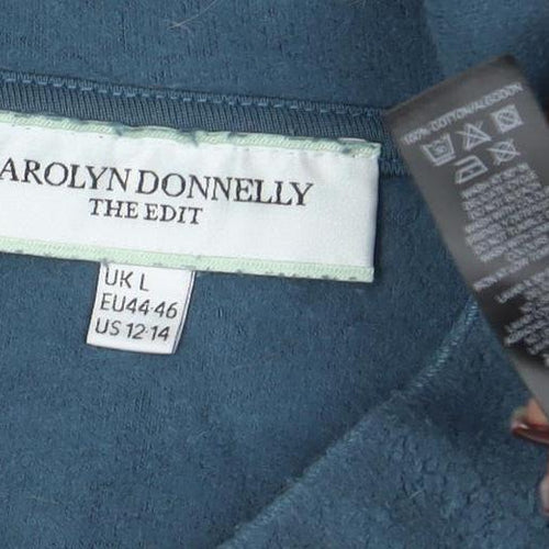 Carolyn Donnelly The Edit Women's Blue Fleece Pullover Sweatshirt UK L