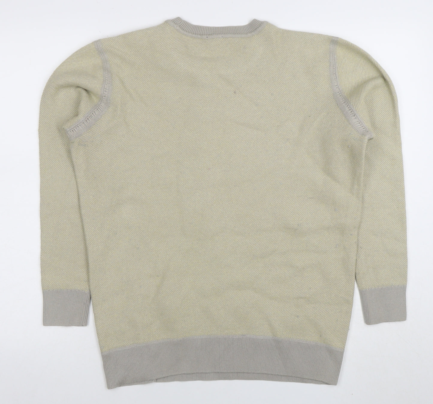 Freesoul Womens Beige Crew Neck Knit Jumper Size L