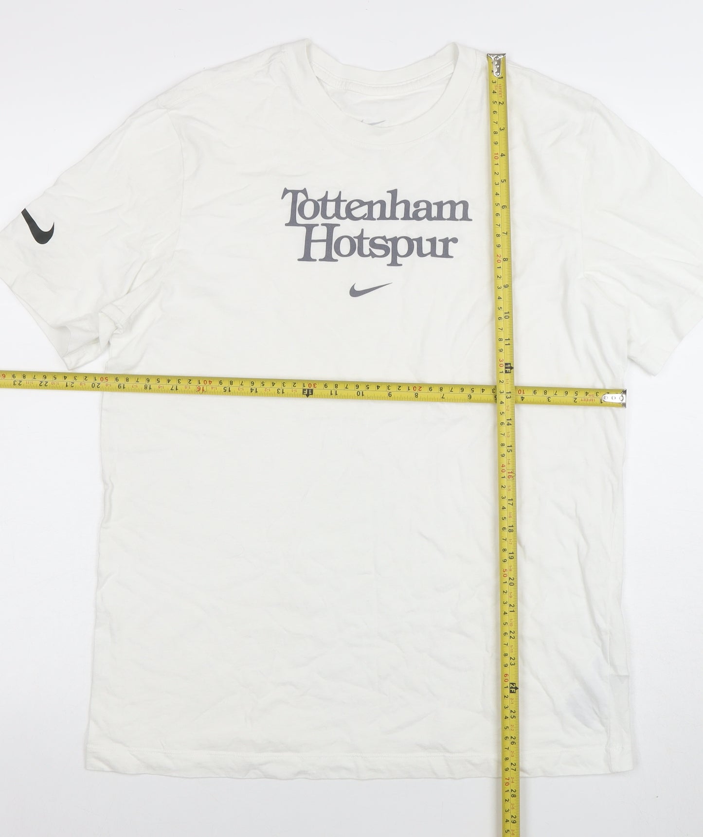 Nike Men’s White Tottenham Hotspur Cotton T-Shirt Size M