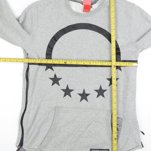 Nike Men’s Grey Graphic Sweatshirt M Pullover Long Sleeve