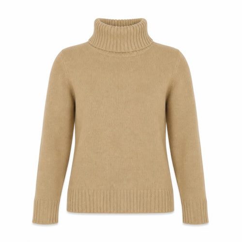 ZARA Women’s Beige Roll Neck Wool Angora Jumper Size 10