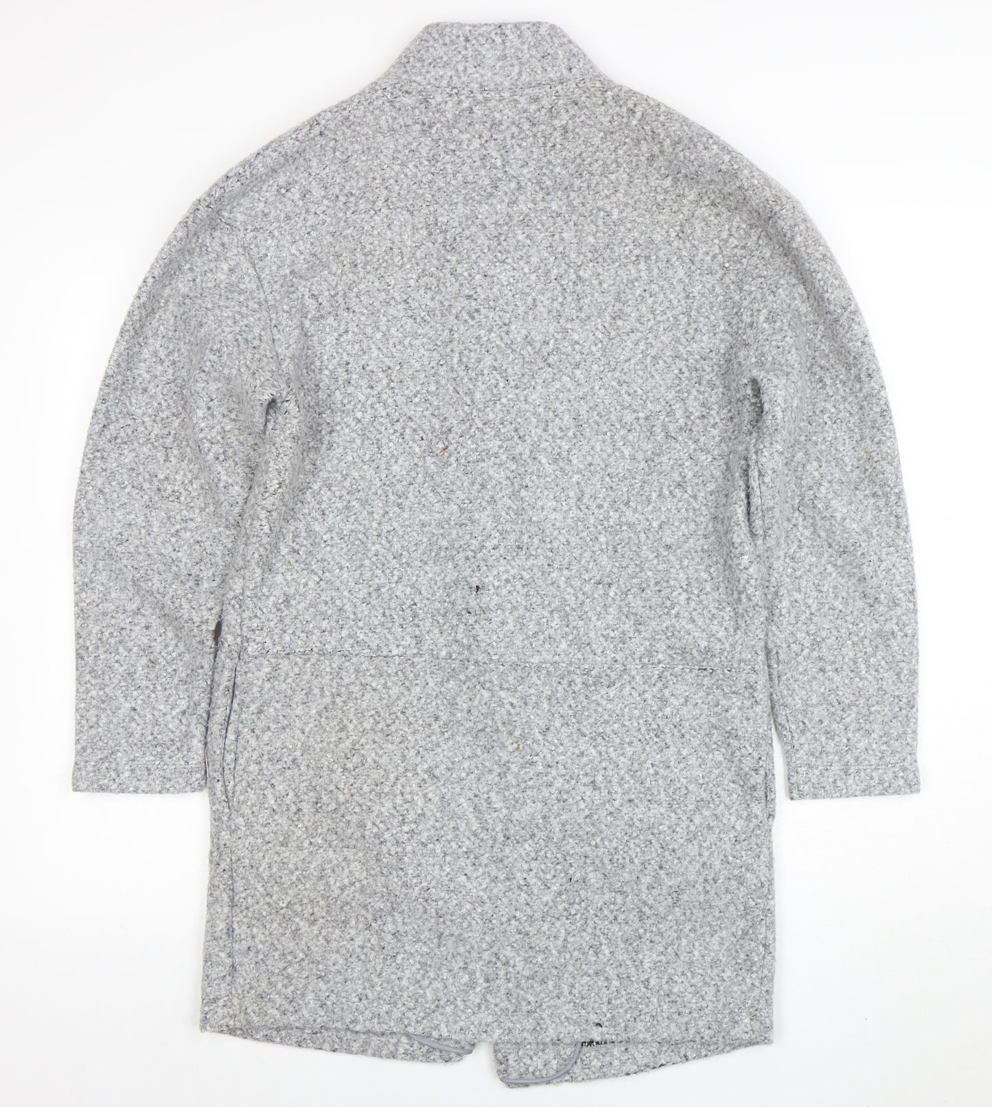 Marks and Spencer Women’s Grey Long Knit Coatigan Size 10 Open Front