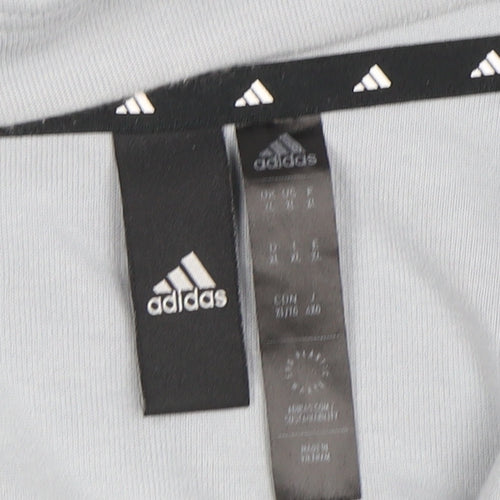 Adidas Men's Grey Full Zip Hoodie XL Sportswear Classic Fit