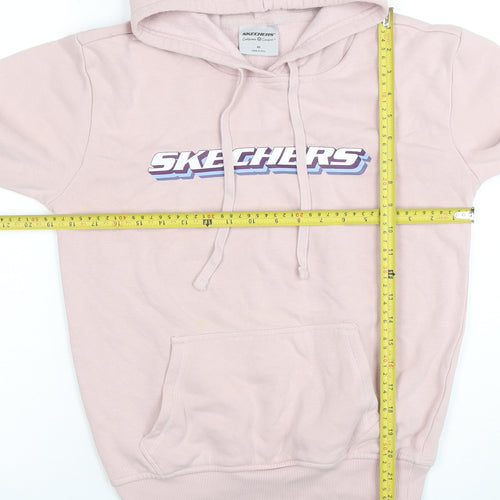 Skechers Women's Pink Pullover Hoodie XS Cotton Blend Casual Comfort