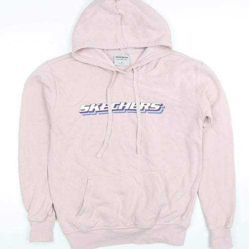 Skechers Women's Pink Pullover Hoodie XS Cotton Blend Casual Comfort
