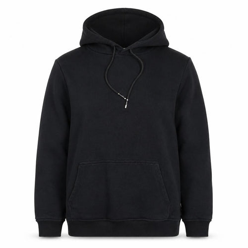 ARNE Women Black M Pullover Hoodie Cotton Blend Casual Sweatshirt