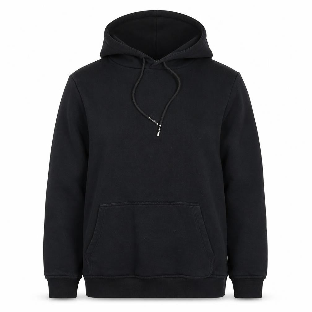 ARNE Women Black M Pullover Hoodie Cotton Blend Casual Sweatshirt