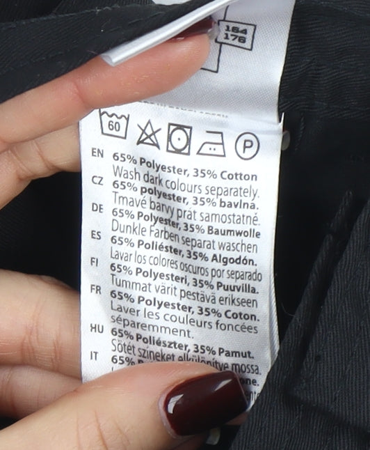 Portwest Men's Black Workwear Trousers Medium 30W 31L Polyester Cotton