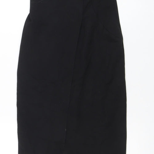 Lavish Alice Women's Black Size 6 Off Shoulder Bodycon Midi Dress