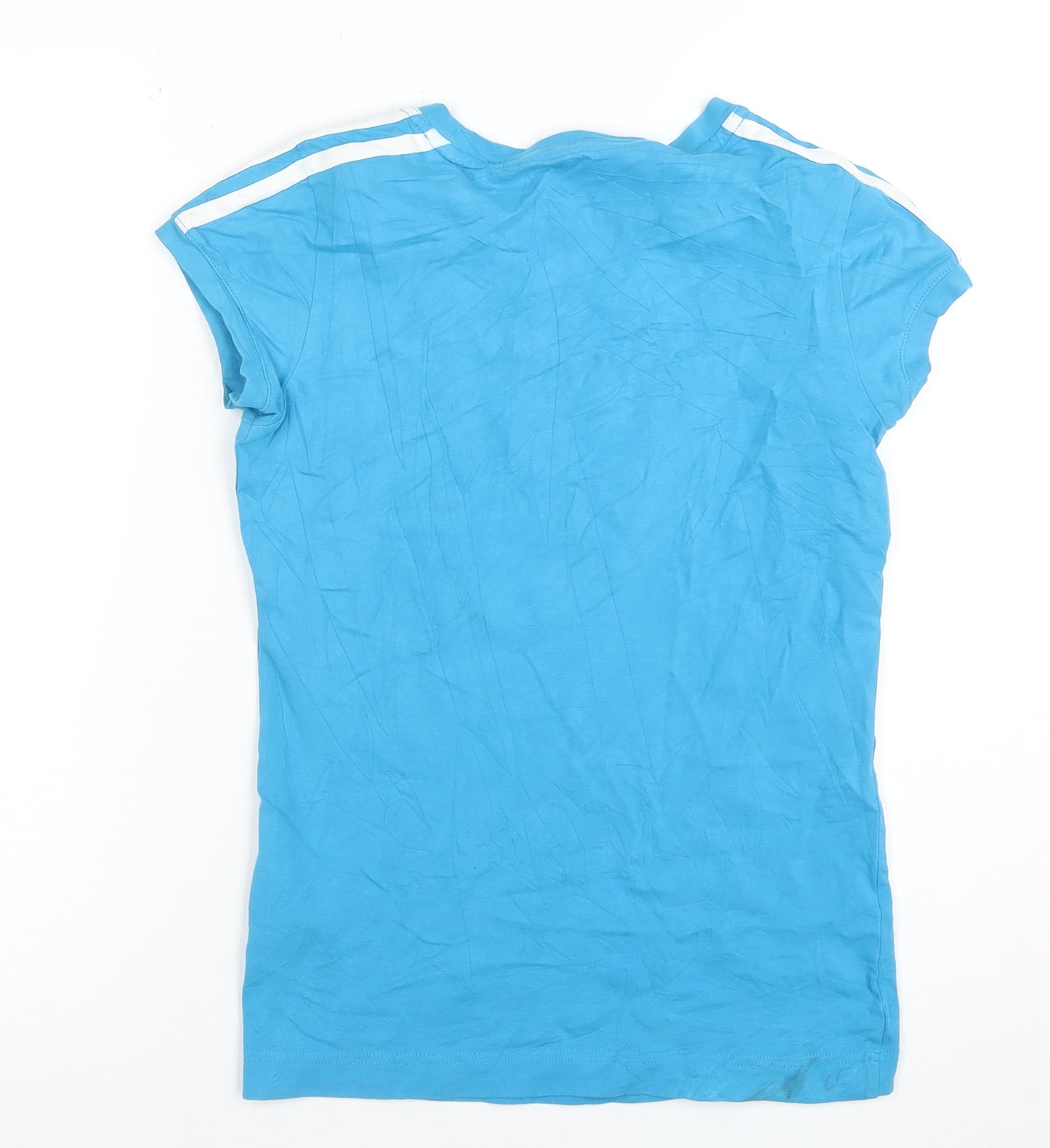 Adidas Women's Blue Slim Fit Active T-Shirt Size 8