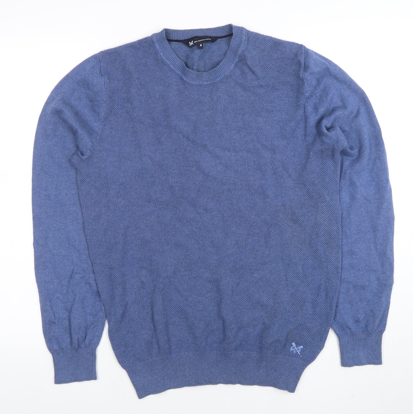 Crew Clothing Company Men's Blue Cotton Jumper Size S