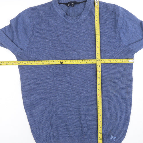 Crew Clothing Company Men's Blue Cotton Jumper Size S