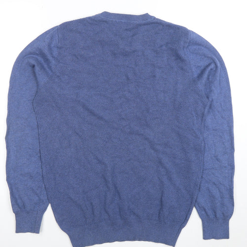 Crew Clothing Company Men's Blue Cotton Jumper Size S