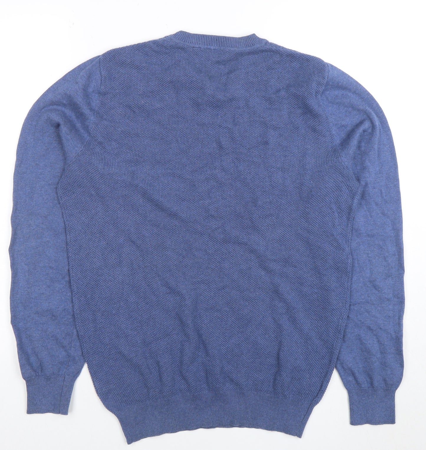 Crew Clothing Company Men's Blue Cotton Jumper Size S