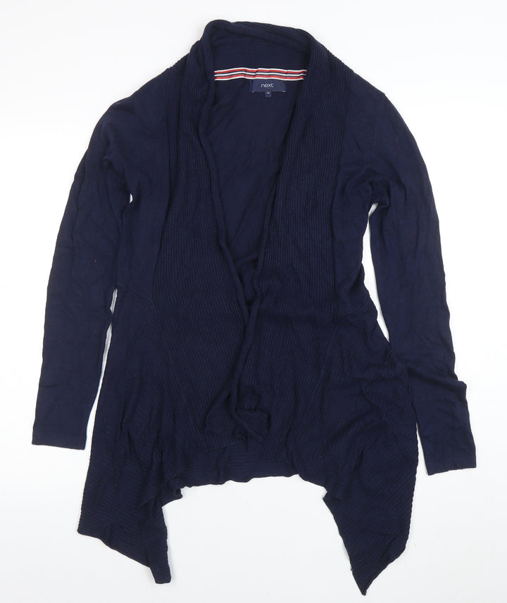Next Women's Blue Open Front Knit Cardigan Size 10