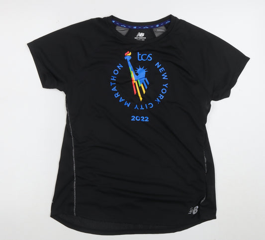 New Balance Women’s Black Running T-Shirt M 2022 NYC Marathon