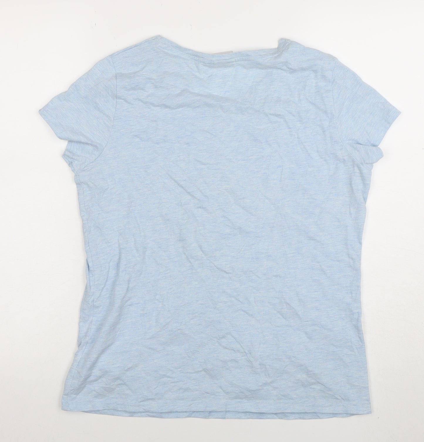 Disney Women Blue Winnie the Pooh T-Shirt Size 12-14 Short Sleeve