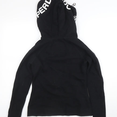 Superdry Sport Womens Black XS Pullover Hoodie Drawstring Pockets