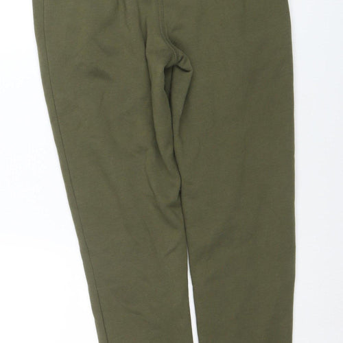 Ellesse Mens Green Jogger Trousers Size S Slim Fit Elastic Waist Zip Pockets