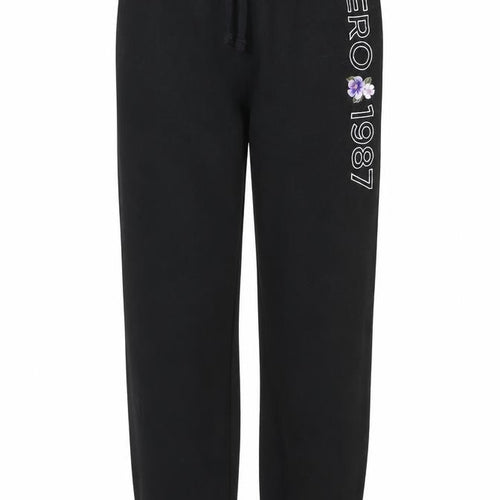 Aéropostale Womens Black Jogger Sweatpants M Drawstring Waist Cotton Blend