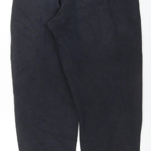 Nike Men's Black Small Fleece Jogger Sweatpants with Elastic Waist