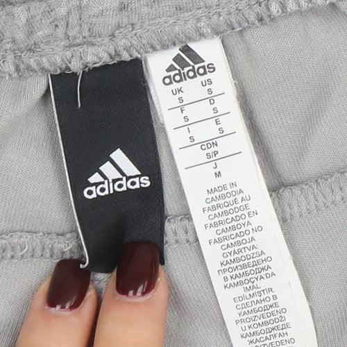 Adidas Mens Grey Sweatpants S Regular Fit Fleece Activewear Trousers