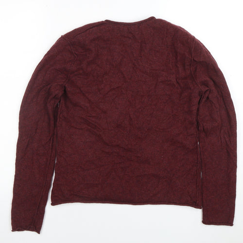 Deane & White Women's Red 100% Cashmere V-Neck Jumper Size M