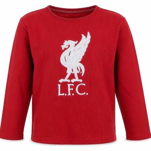 Liverpool FC Boys Red Fleece Pullover Sweatshirt Age 10-11 Years LFC Logo