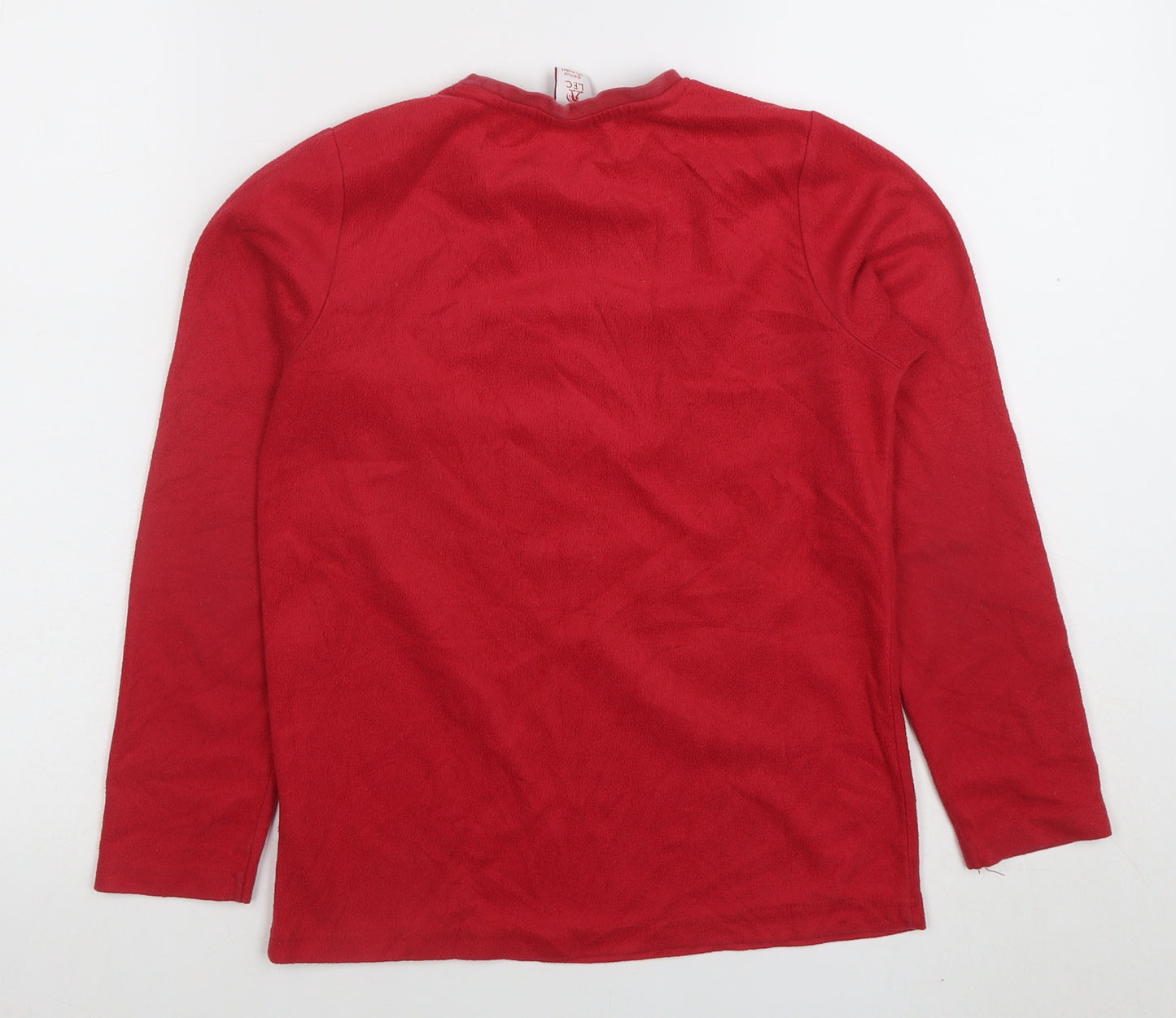 Liverpool FC Boys Red Fleece Pullover Sweatshirt Age 10-11 Years LFC Logo