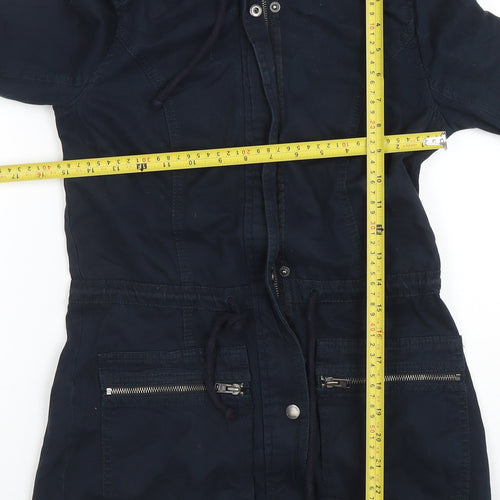 Hollister Women's Blue Hooded Parka Jacket XS Cotton Casual