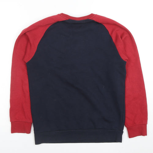 Champion Boys Navy and Red Pullover Sweatshirt Large Logo Print