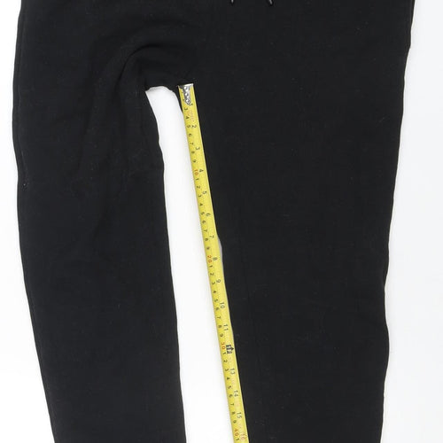 Topman Men's Black Jogger Sweatpants S Regular Fit Cotton Blend