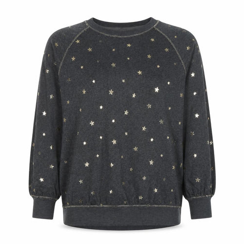 Next Women's Grey Star Print Long Sleeve Pyjama Top Size S