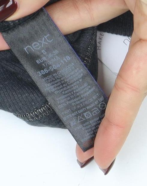 Next Women's Grey Star Print Long Sleeve Pyjama Top Size S