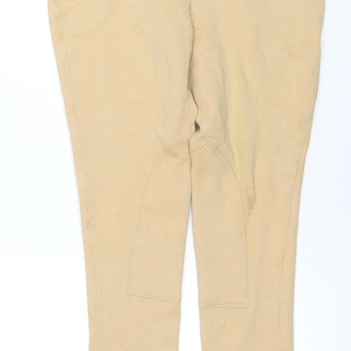 Harry Hall Women's Beige Cotton Stretch Jodhpurs Size 16 Slim Fit