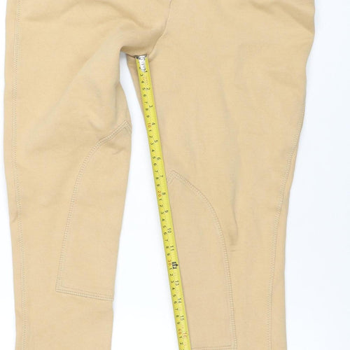 Harry Hall Women's Beige Cotton Stretch Jodhpurs Size 16 Slim Fit