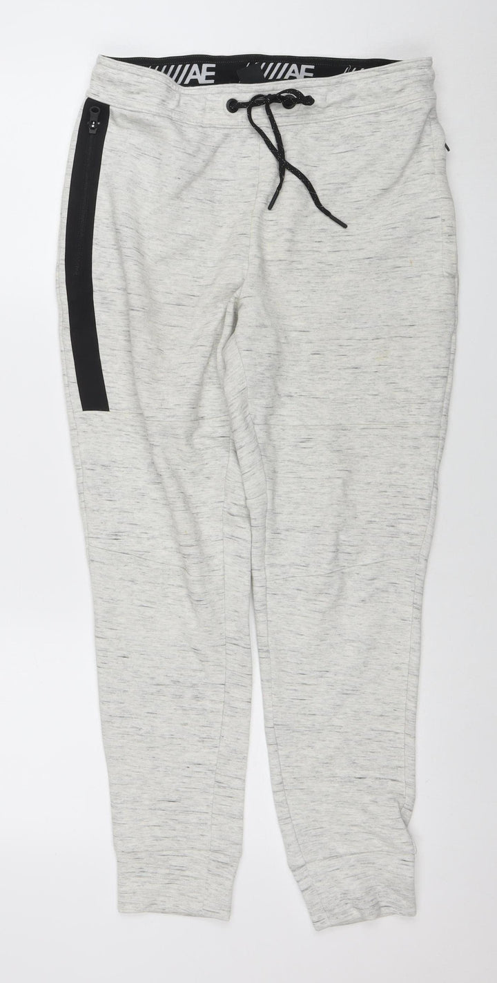 American Eagle Outfitters Mens Grey Joggers S Regular Fit Activewear