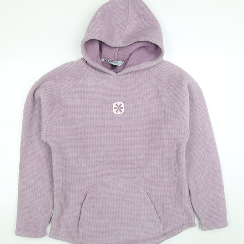 Outdoor Scene Women’s Purple Pullover Hoodie XL Polyester Blend Warm Fleece