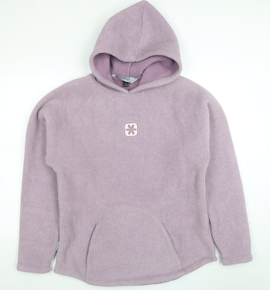 Outdoor Scene Women’s Purple Pullover Hoodie XL Polyester Blend Warm Fleece