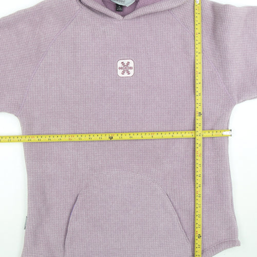 Outdoor Scene Women’s Purple Pullover Hoodie XL Polyester Blend Warm Fleece